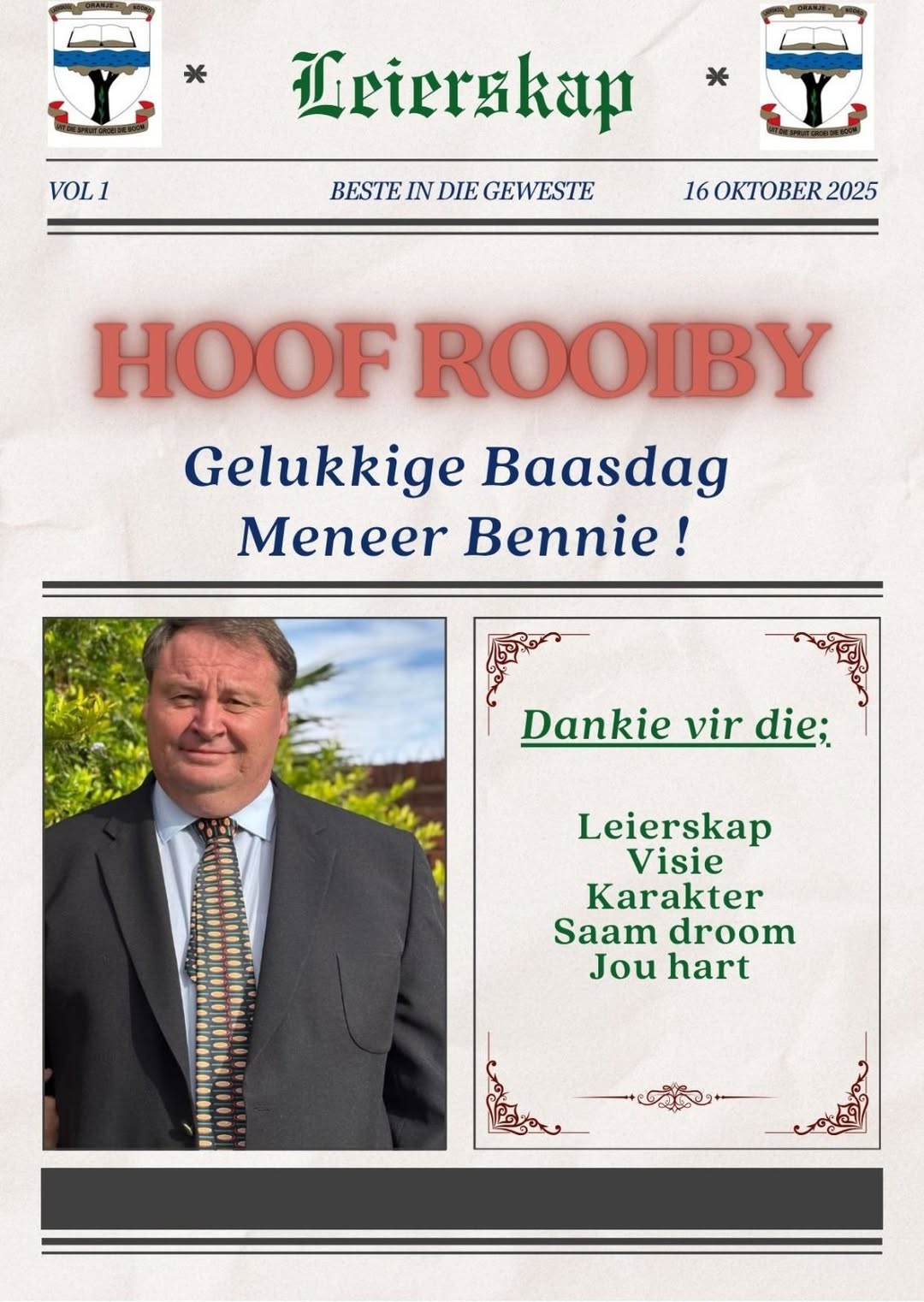 GELUKKIGE  BAASDAG